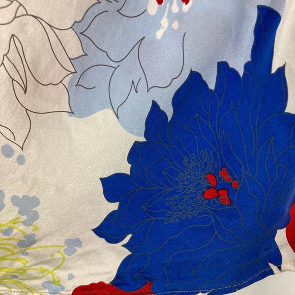 NWOT TOMMY HILFIGER Top Skirt Set 4 VTG Silk Floral Off Shoulder Short Sleeve - Picture 3 of 7